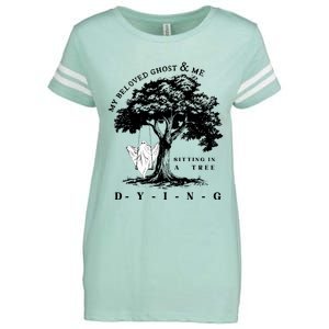 My Beloved Ghost & Me Sitting In A Tree Dying Enza Ladies Jersey Football T-Shirt