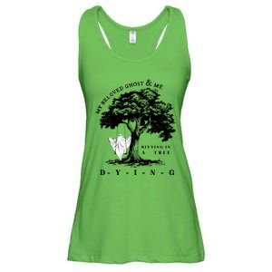 My Beloved Ghost & Me Sitting In A Tree Dying Ladies Essential Flowy Tank