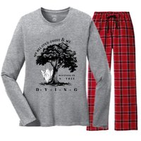 My Beloved Ghost & Me Sitting In A Tree Dying Women's Long Sleeve Flannel Pajama Set 