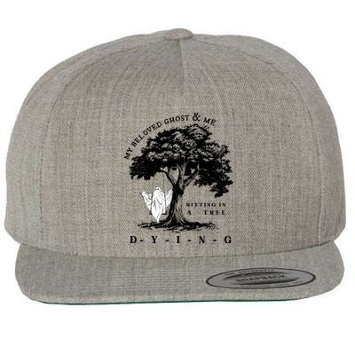 My Beloved Ghost & Me Sitting In A Tree Dying Wool Snapback Cap