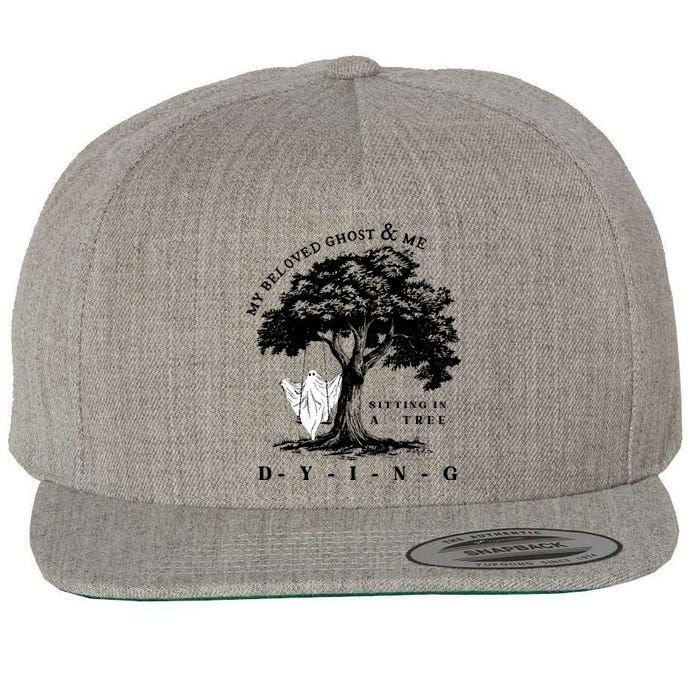 My Beloved Ghost & Me Sitting In A Tree Dying Wool Snapback Cap