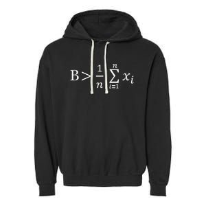 Math Be Greater Than Average Garment-Dyed Fleece Hoodie