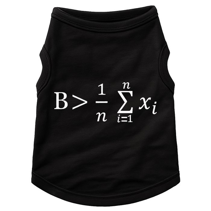 Math Be Greater Than Average Doggie Tank