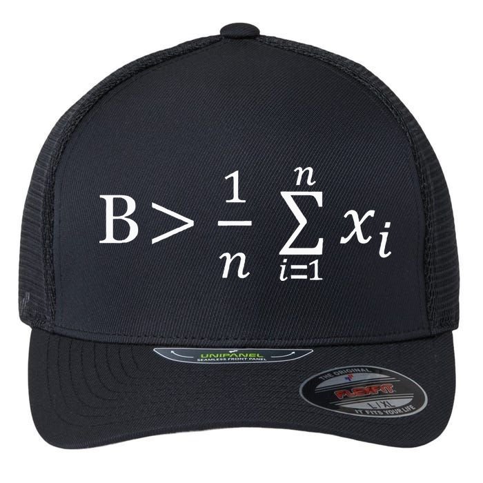 Math Be Greater Than Average Flexfit Unipanel Trucker Cap