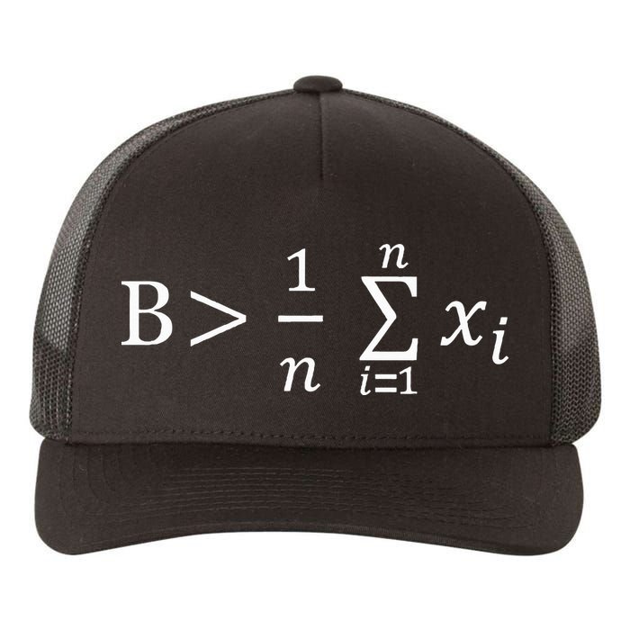Math Be Greater Than Average Yupoong Adult 5-Panel Trucker Hat