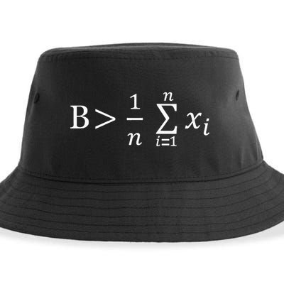 Math Be Greater Than Average Sustainable Bucket Hat