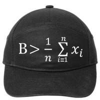 Math Be Greater Than Average 7-Panel Snapback Hat