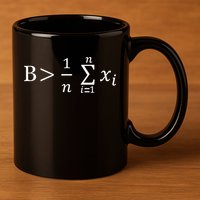 Math Be Greater Than Average 11oz C Handle Ceramic Mug