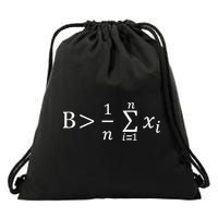 Math Be Greater Than Average Drawstring Bag