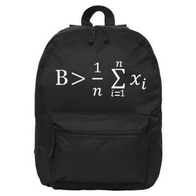 Math Be Greater Than Average 16 in Basic Backpack