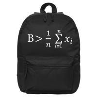 Math Be Greater Than Average 16 in Basic Backpack