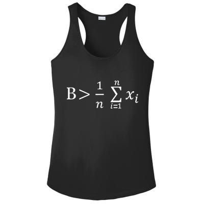 Math Be Greater Than Average Ladies PosiCharge Competitor Racerback Tank