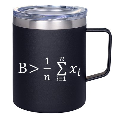 Math Be Greater Than Average 12oz Stainless Steel Coffee Mug