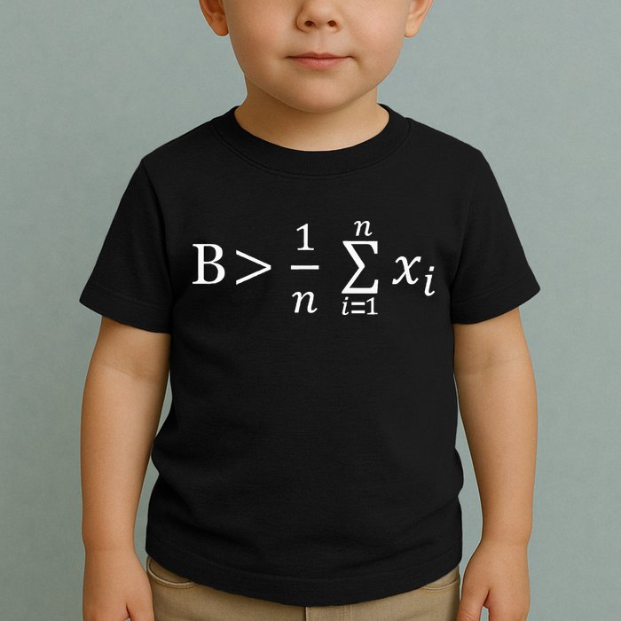 Math Be Greater Than Average Toddler T-Shirt