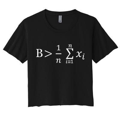 Math Be Greater Than Average Crop Top