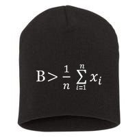 Math Be Greater Than Average Short Acrylic Beanie