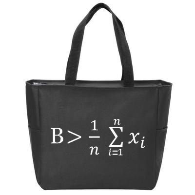 Math Be Greater Than Average Zip Tote Bag