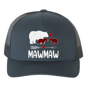 Mawmaw Bear Gift Red Buffalo Plaid Mawmaw Bear Pajama Gift Yupoong Adult 5-Panel Trucker Hat