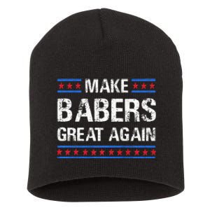 Make Barbers Great Again Barbers For Trump 2024 Short Acrylic Beanie