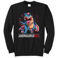 Men Boy Girl Funny Dinosaur 4th Of July B Amerisaurus T Rex Gift Tall Sweatshirt