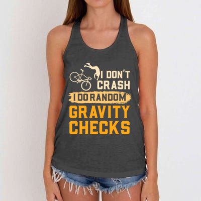 Mountain Biking Gift For A Mountain Biker Women's Knotted Racerback Tank