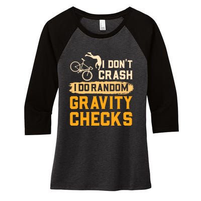 Mountain Biking Gift For A Mountain Biker Women's Tri-Blend 3/4-Sleeve Raglan Shirt