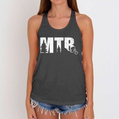 Mountain Biker Gifts Women's Knotted Racerback Tank