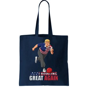 Make Bowling Great Again Funny Trump Bowling Gift Tote Bag