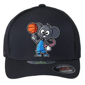 Mouse Basketball Game Day Funny Team Sports Bfunny Giftball Rat Gift Flexfit Unipanel Trucker Cap