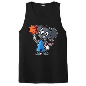 Mouse Basketball Game Day Funny Team Sports Bfunny Giftball Rat Gift PosiCharge Competitor Tank