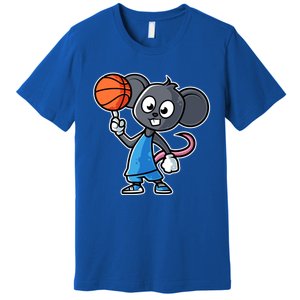 Mouse Basketball Game Day Funny Team Sports Bfunny Giftball Rat Gift Premium T-Shirt