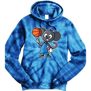 Mouse Basketball Game Day Funny Team Sports Bfunny Giftball Rat Gift Tie Dye Hoodie