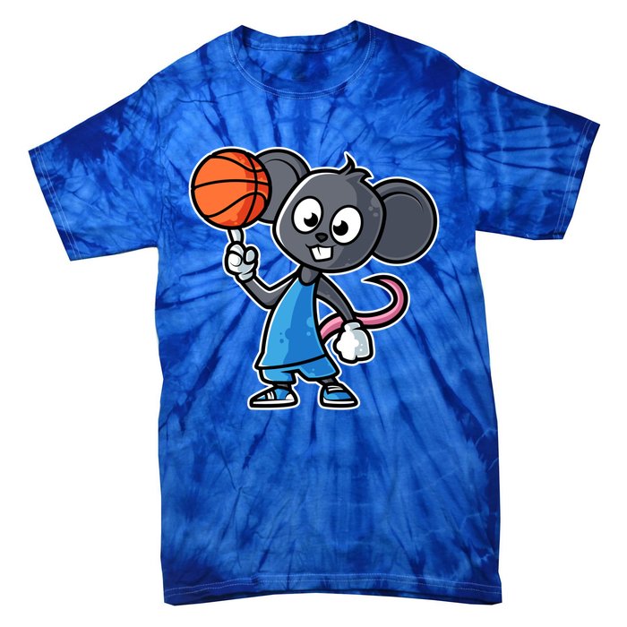 Mouse Basketball Game Day Funny Team Sports Bfunny Giftball Rat Gift Tie-Dye T-Shirt