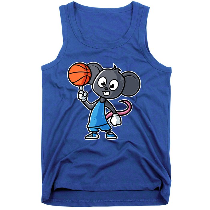 Mouse Basketball Game Day Funny Team Sports Bfunny Giftball Rat Gift Tank Top