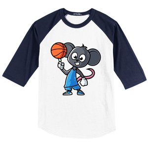 Mouse Basketball Game Day Funny Team Sports Bfunny Giftball Rat Gift Baseball Sleeve Shirt