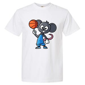 Mouse Basketball Game Day Funny Team Sports Bfunny Giftball Rat Gift Garment-Dyed Heavyweight T-Shirt