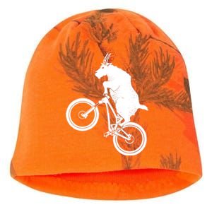 Mountain Bike Goat Funny Bicycle Day For Goat Lover Kati - Camo Knit Beanie