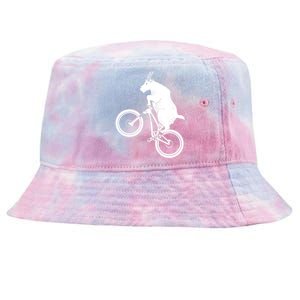 Mountain Bike Goat Funny Bicycle Day For Goat Lover Tie-Dyed Bucket Hat