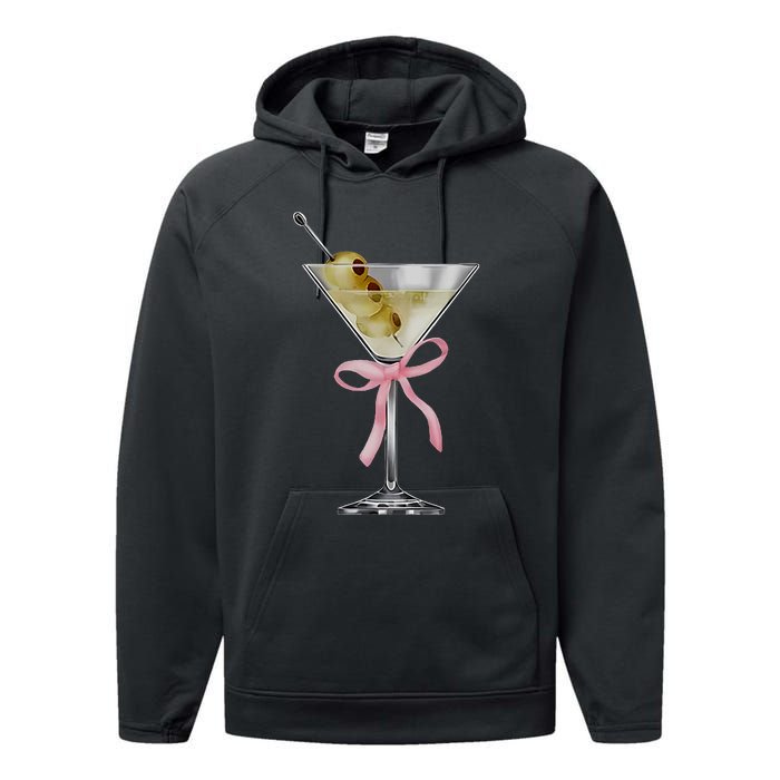 Martini Bow Graphic Performance Fleece Hoodie