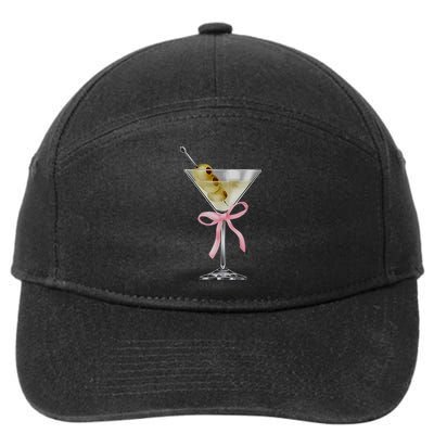 Martini Bow Graphic 7-Panel Snapback Hat