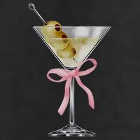Martini Bow Graphic Adult Drive Performance Visor