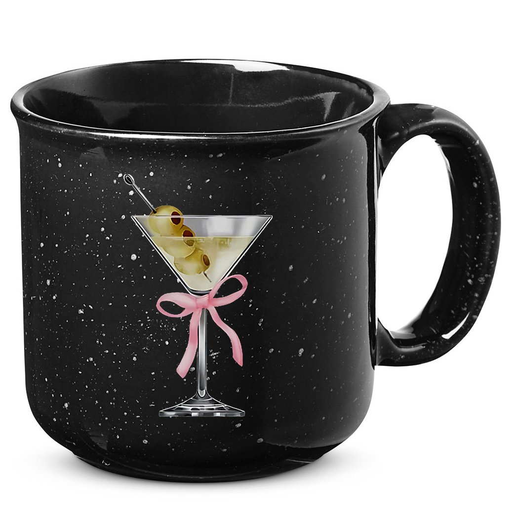 Martini Bow Graphic 15oz Campfire Ceramic Mug