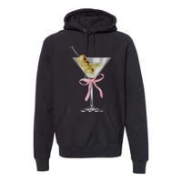 Martini Bow Graphic Premium Hoodie