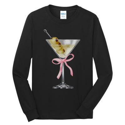 Martini Bow Graphic Tall Long Sleeve T-Shirt