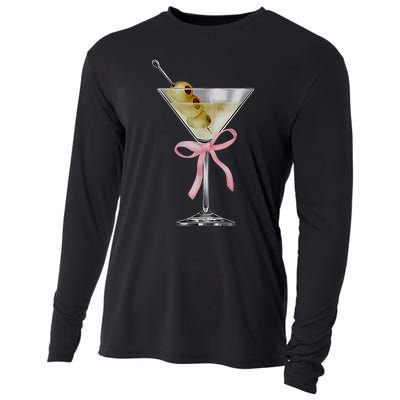 Martini Bow Graphic Cooling Performance Long Sleeve Crew