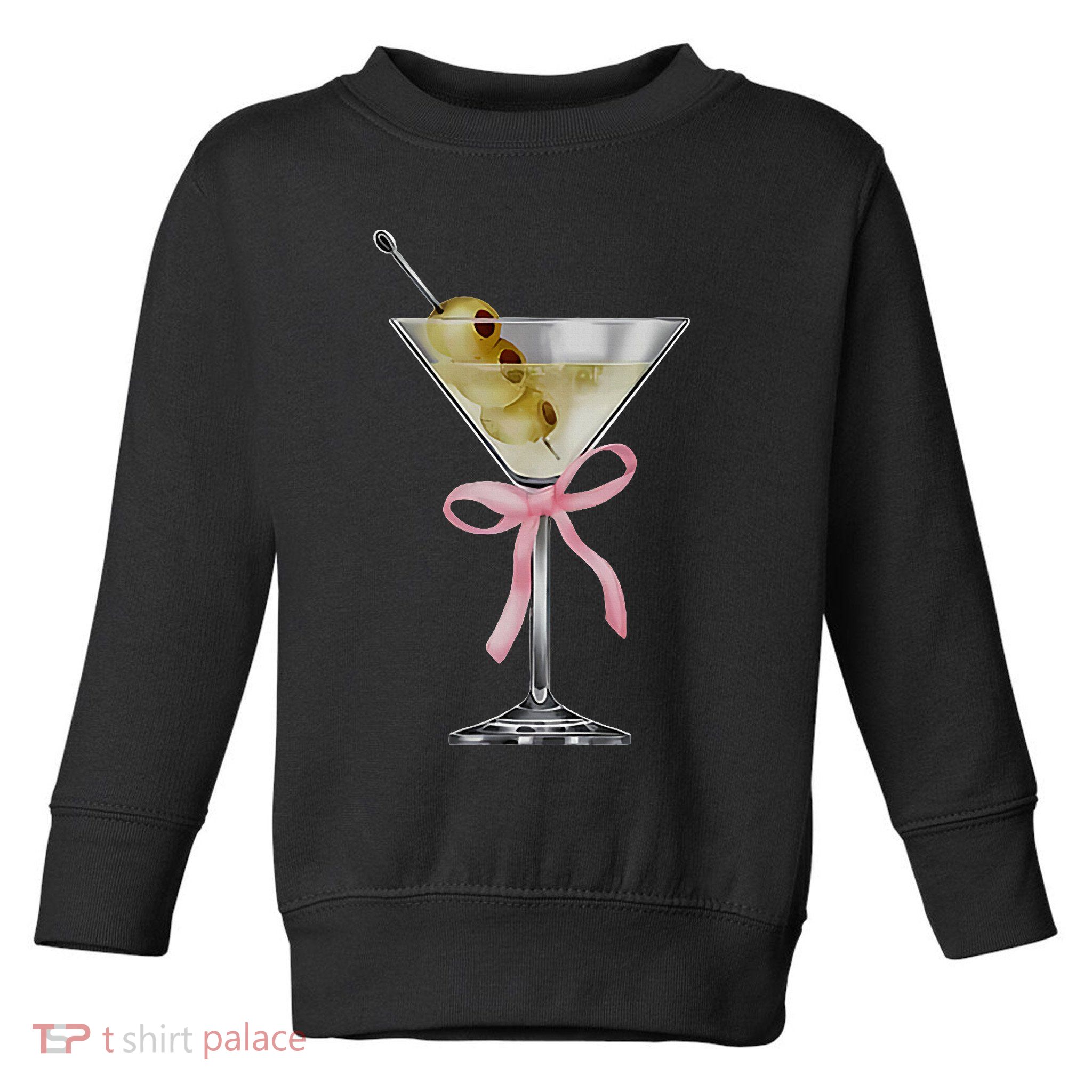 Martini Bow Graphic Toddler Sweatshirt