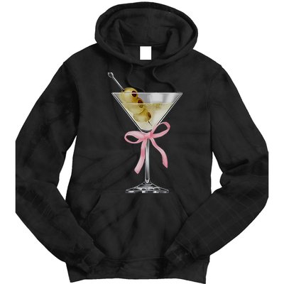 Martini Bow Graphic Tie Dye Hoodie