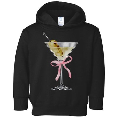 Martini Bow Graphic Toddler Hoodie