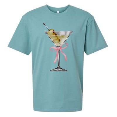 Martini Bow Graphic Sueded Cloud Jersey T-Shirt