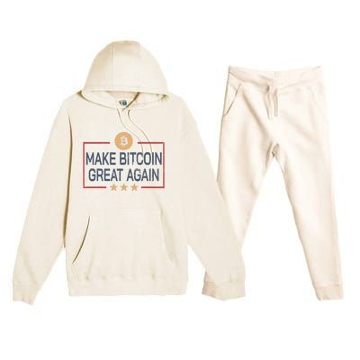 Make Bitcoin Great Again Bitcoin Premium Hooded Sweatsuit Set